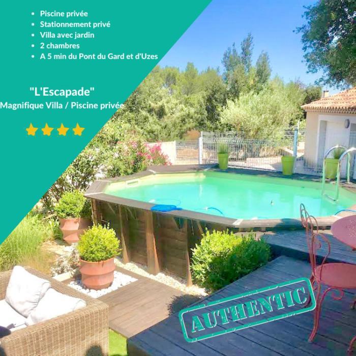 L'escapade, Magnifique Avec Piscine Villa Collias